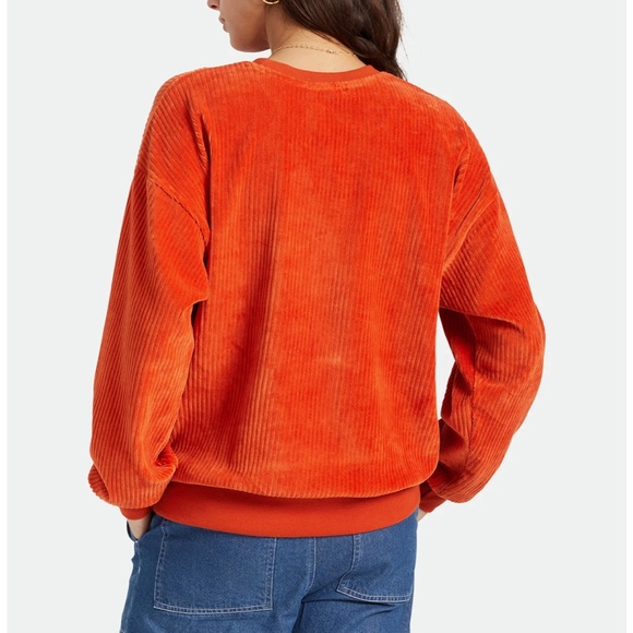 BRIXTON DAZED CREW IN PHOENIX ORANGE - Picture 3 of 5